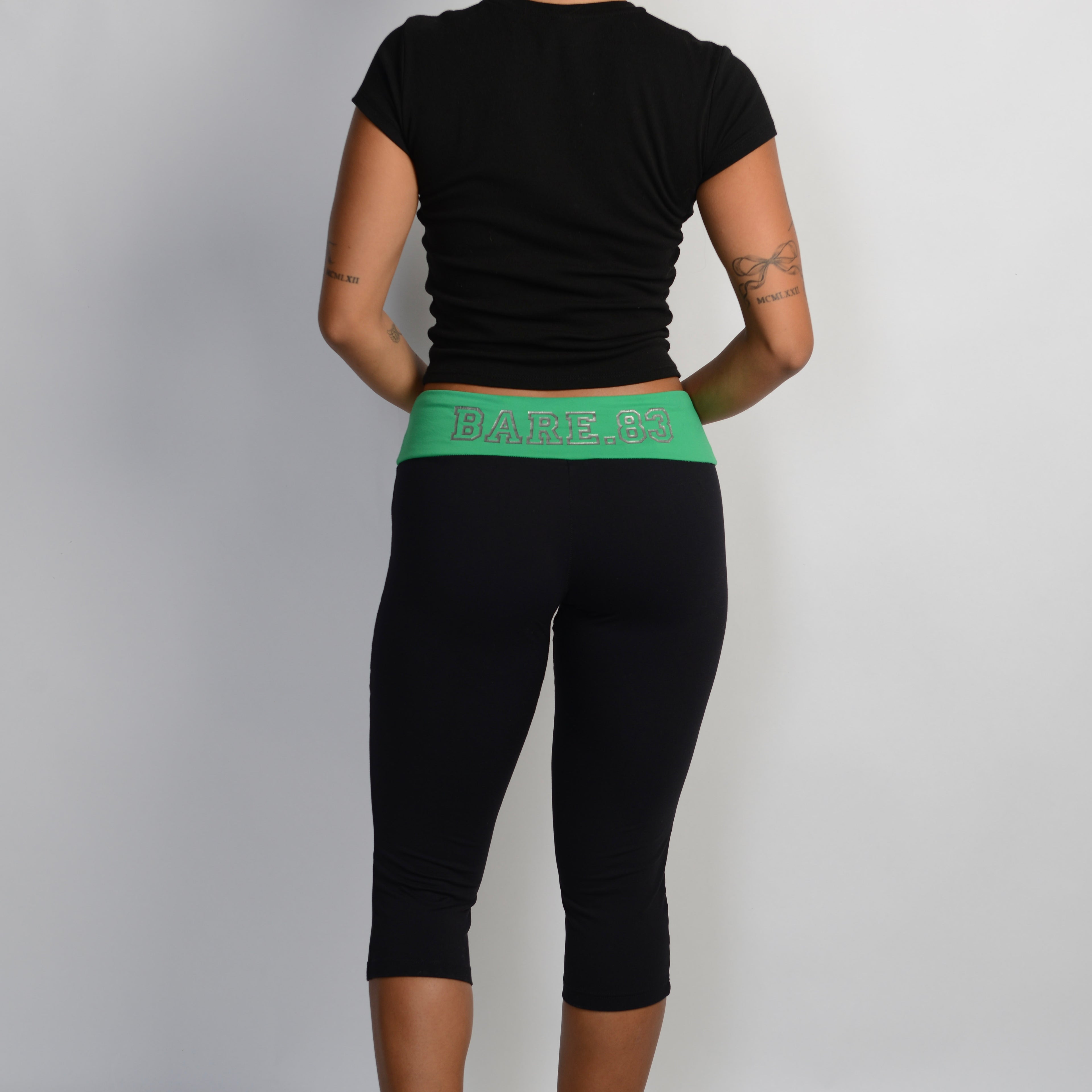 GREEN CONTRAST TIGHTS