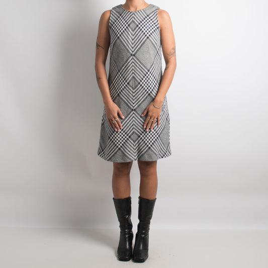 PATTERNED MIDI DRESS