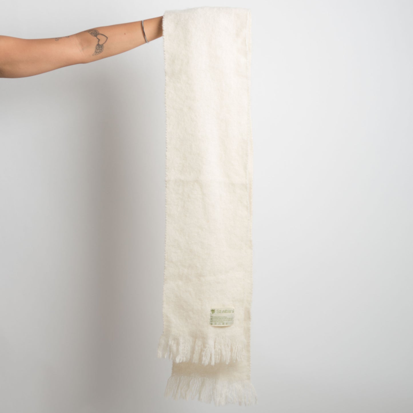 CREAM WOOL SCARF