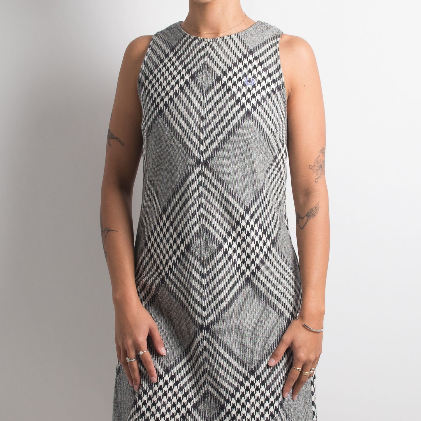 PATTERNED MIDI DRESS