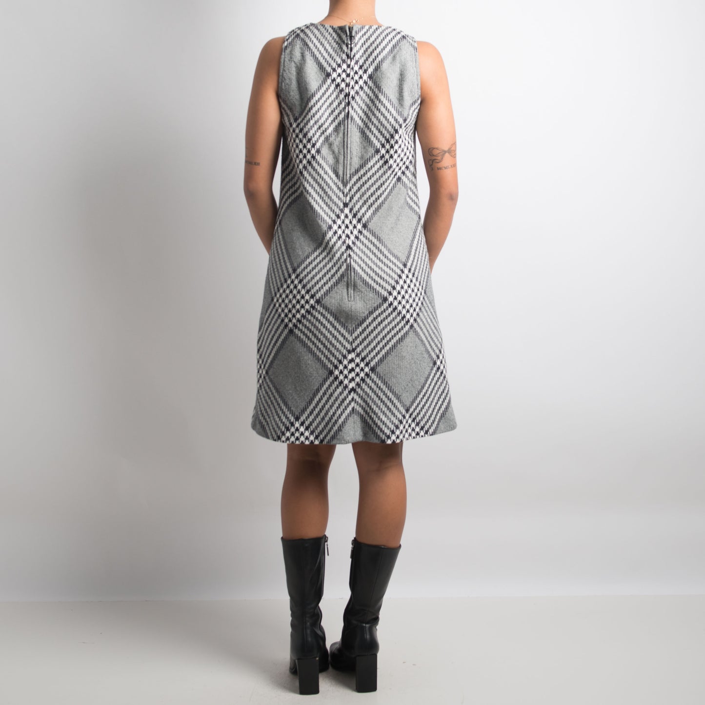 PATTERNED MIDI DRESS