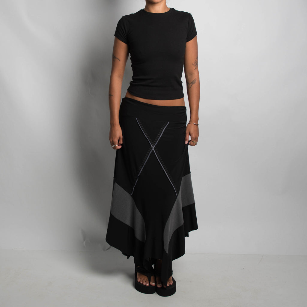 PATCHWORK MAXI SKIRT