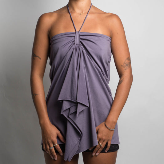 PURPLE HALTER TOP
