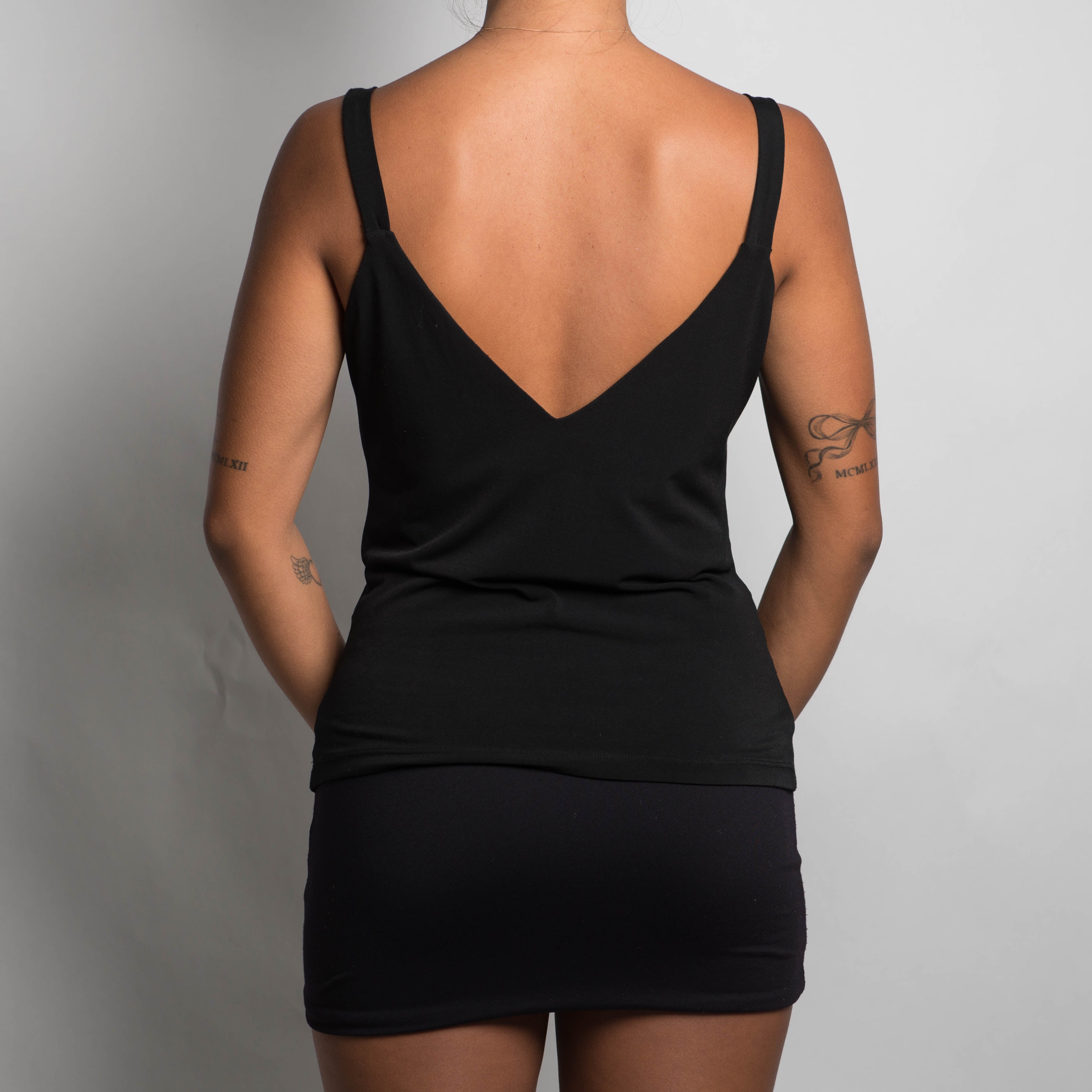 BLACK SLINKY CAMISOLE