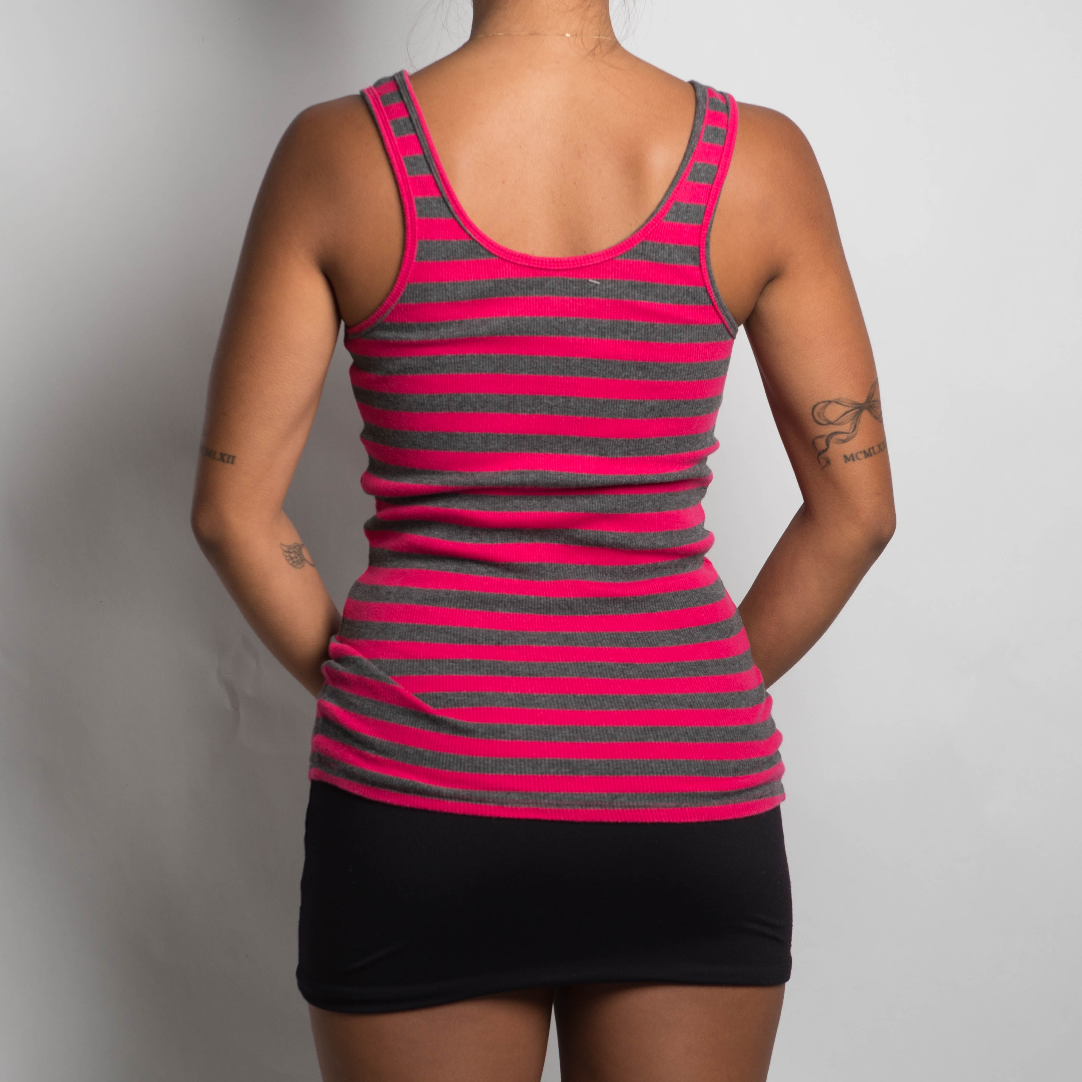 PINK STRIPE TANK TOP