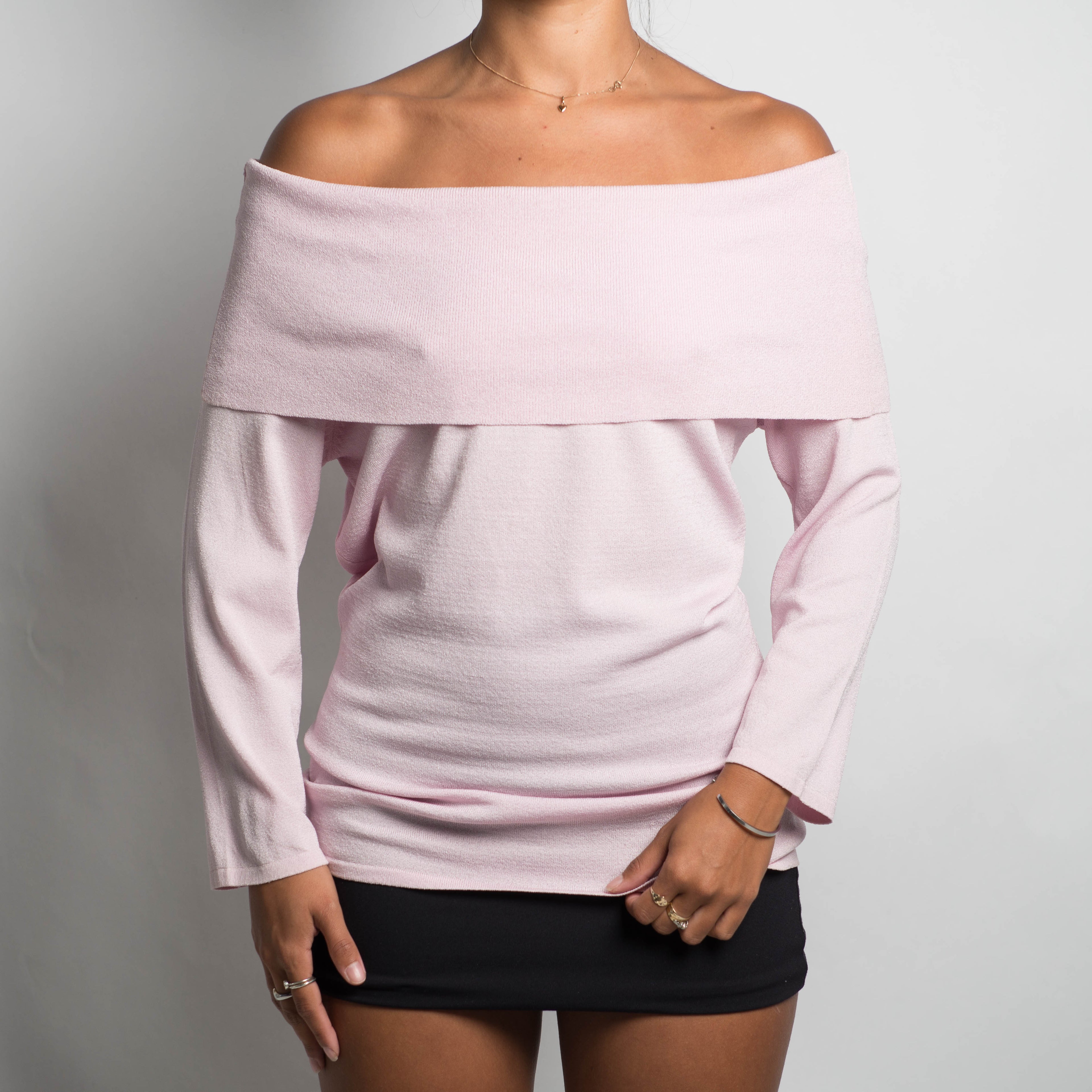 PINK OFF THE SHOULDER TOP