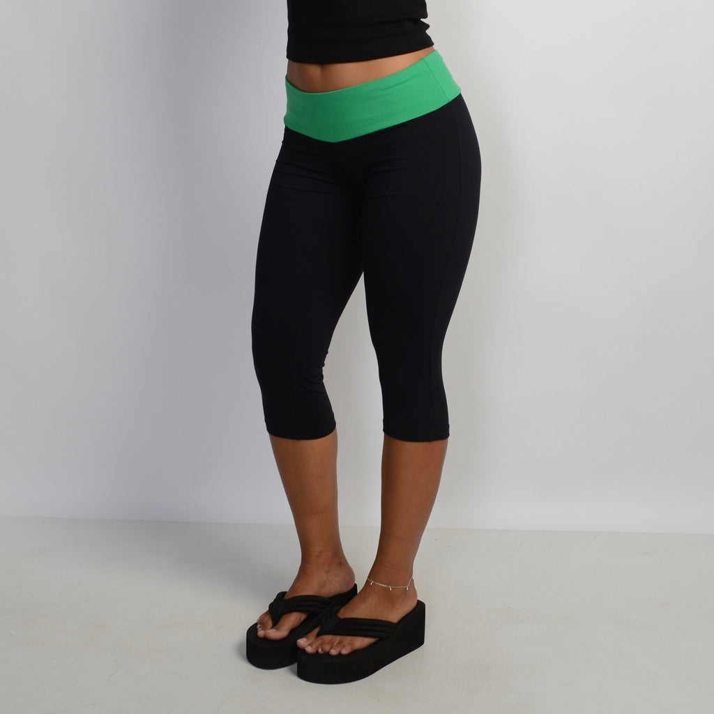 GREEN CONTRAST TIGHTS