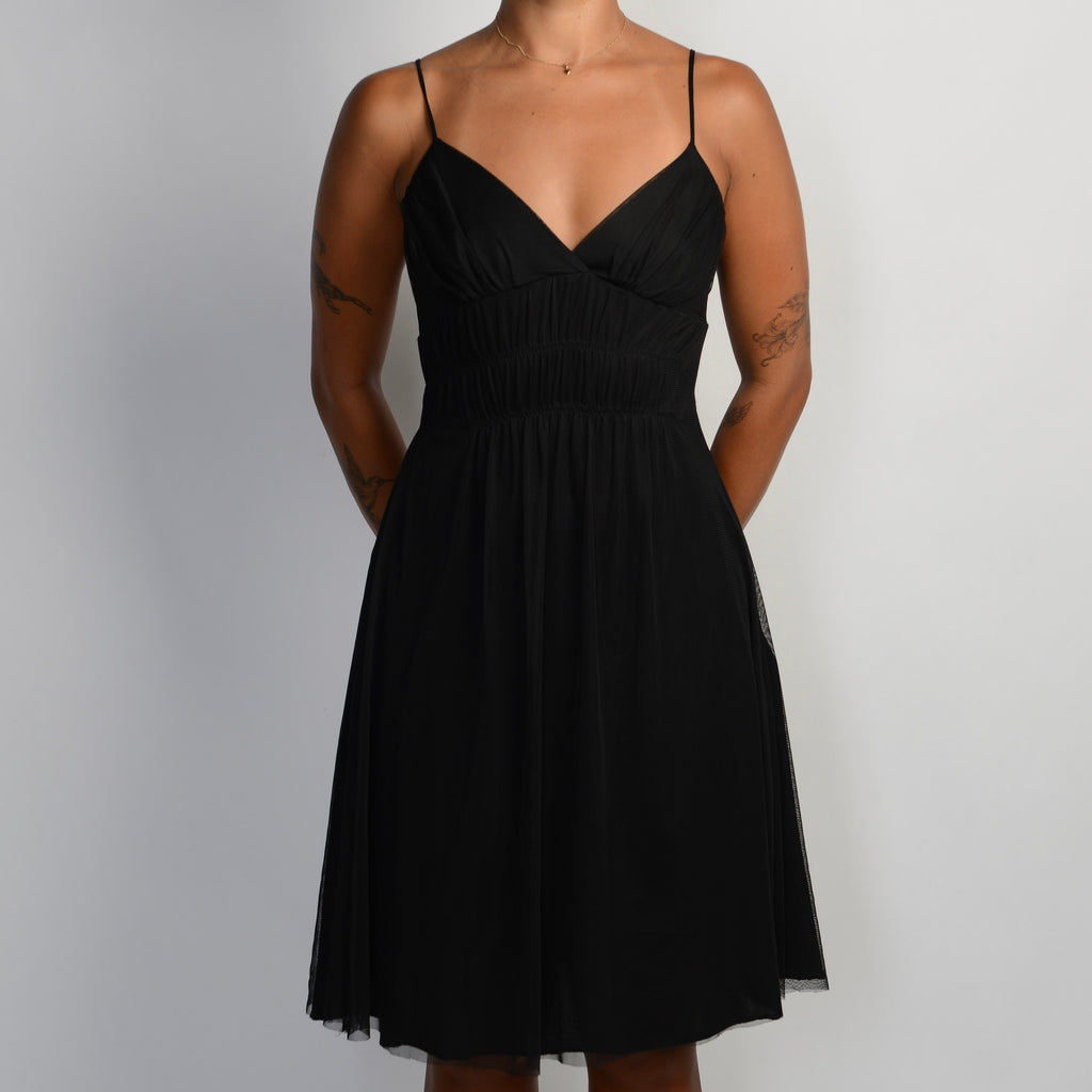 BLACK MESH DRESS