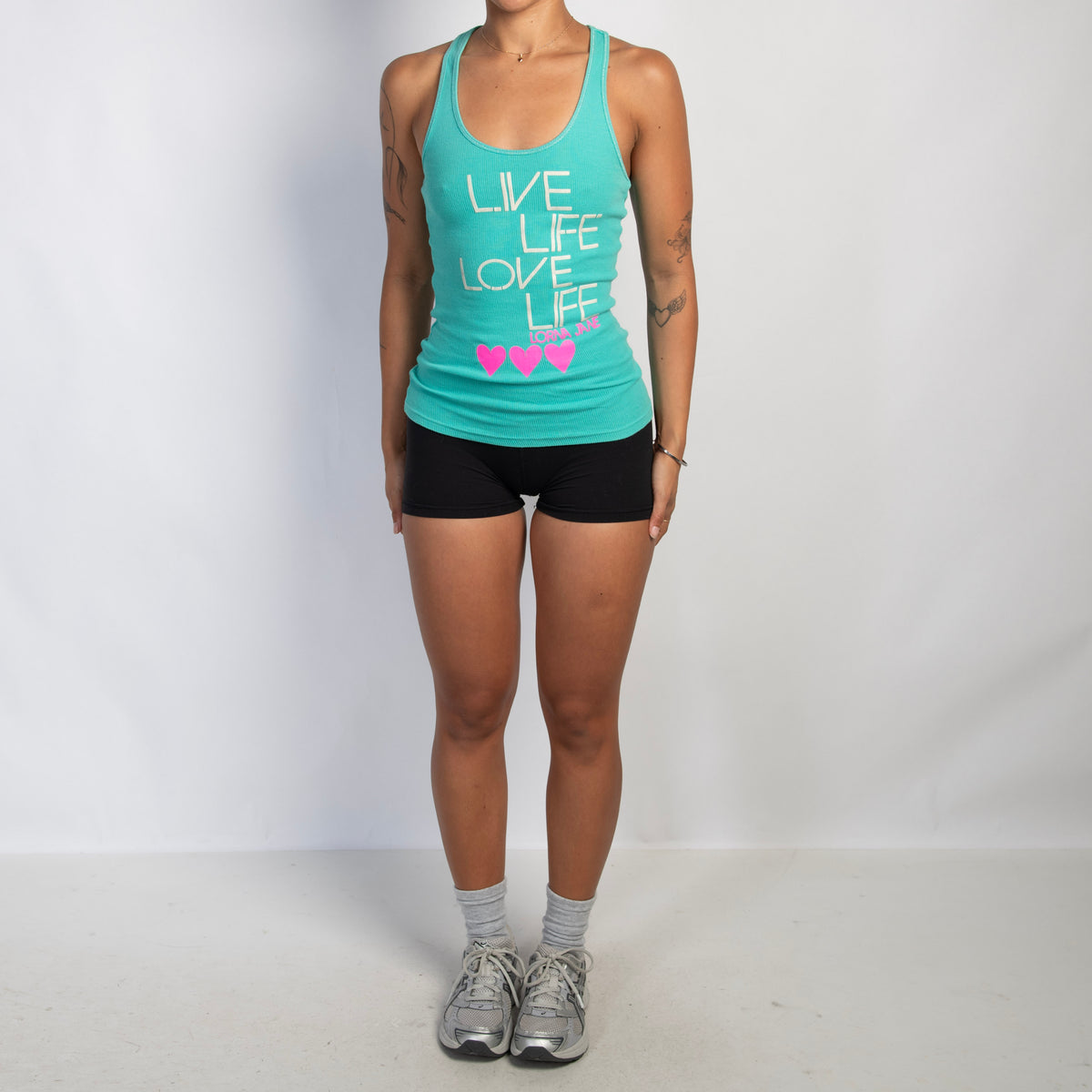 GREEN COTTON TANK TOP