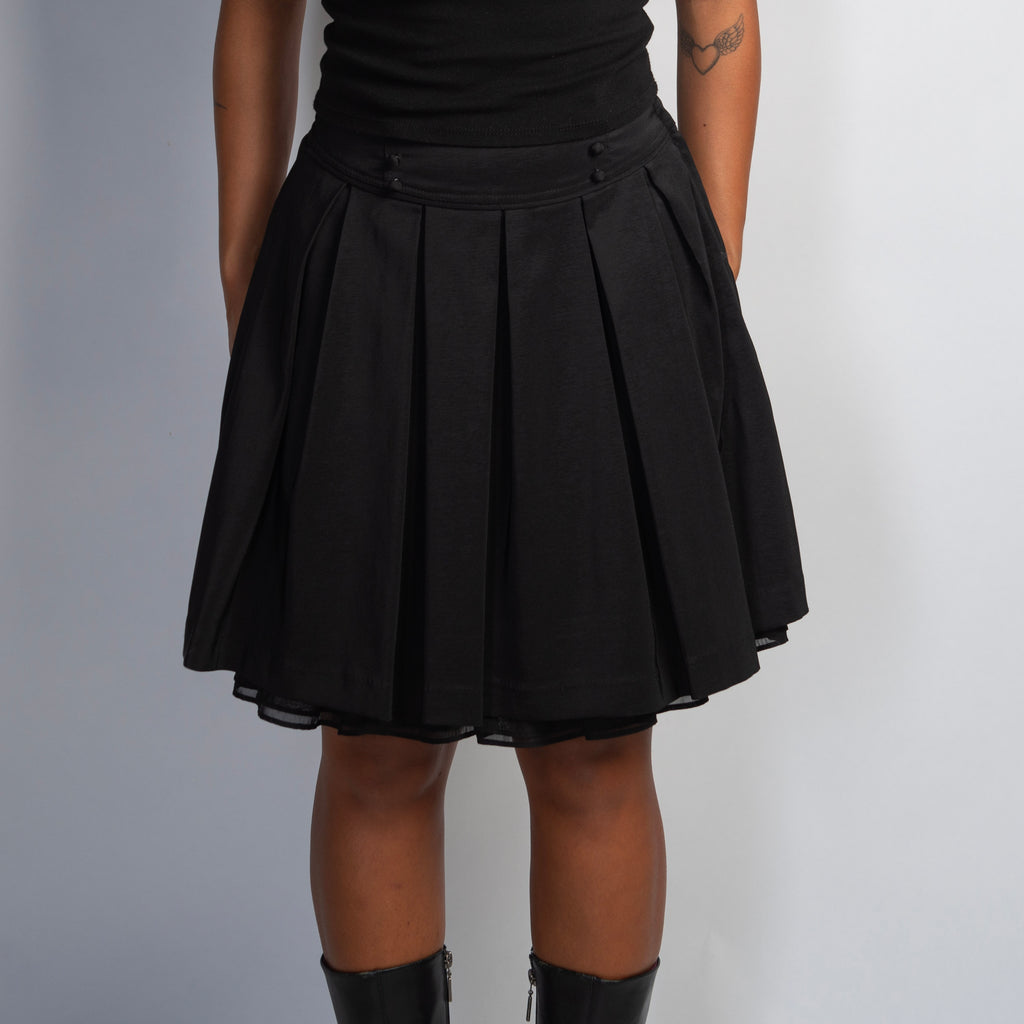 BLACK SWING SKIRT