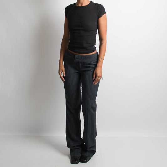 CHARCOAL BOOTCUT TROUSERS