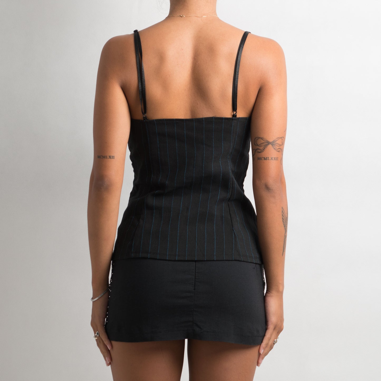 BLACK PINSTRIPE CAMISOLE