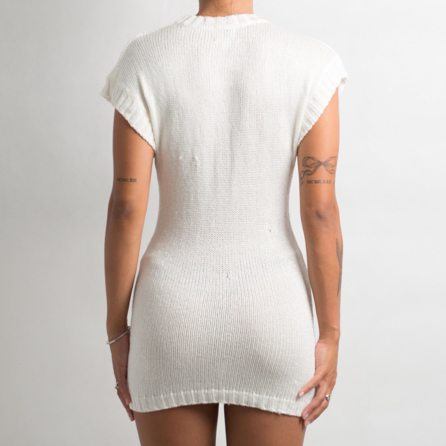 WHITE CROCHET LONGLINE TOP/DRESS