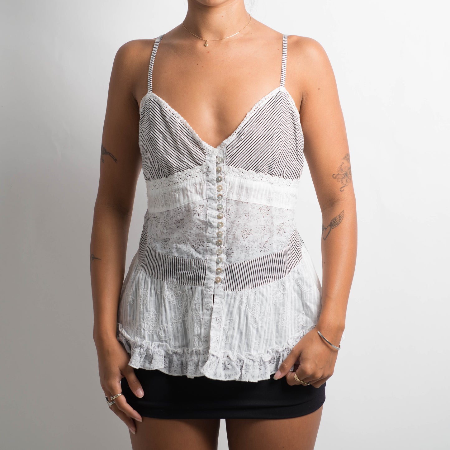 LAYERED BUTTON CAMISOLE