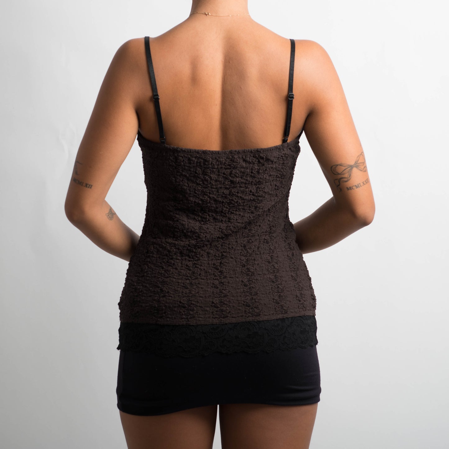 BROWN LACE CAMISOLE