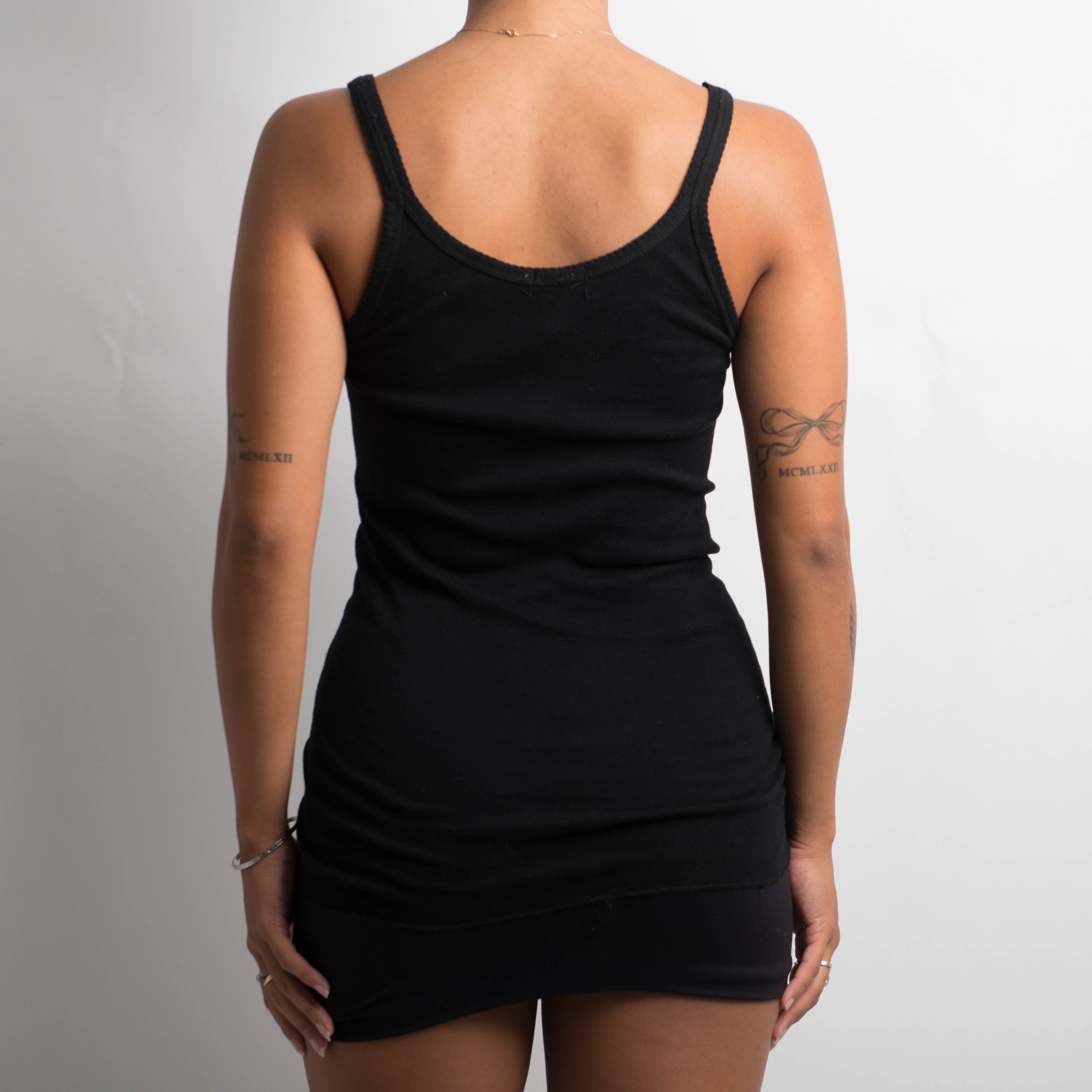 BLACK BEADED TANK TOP