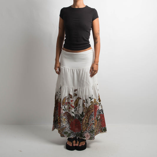 FLORAL MAXI SKIRT