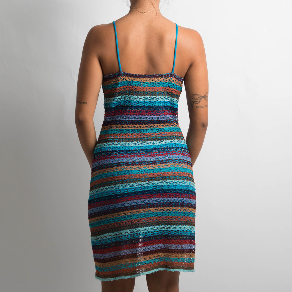 COLOURFUL CROCHET DRESS