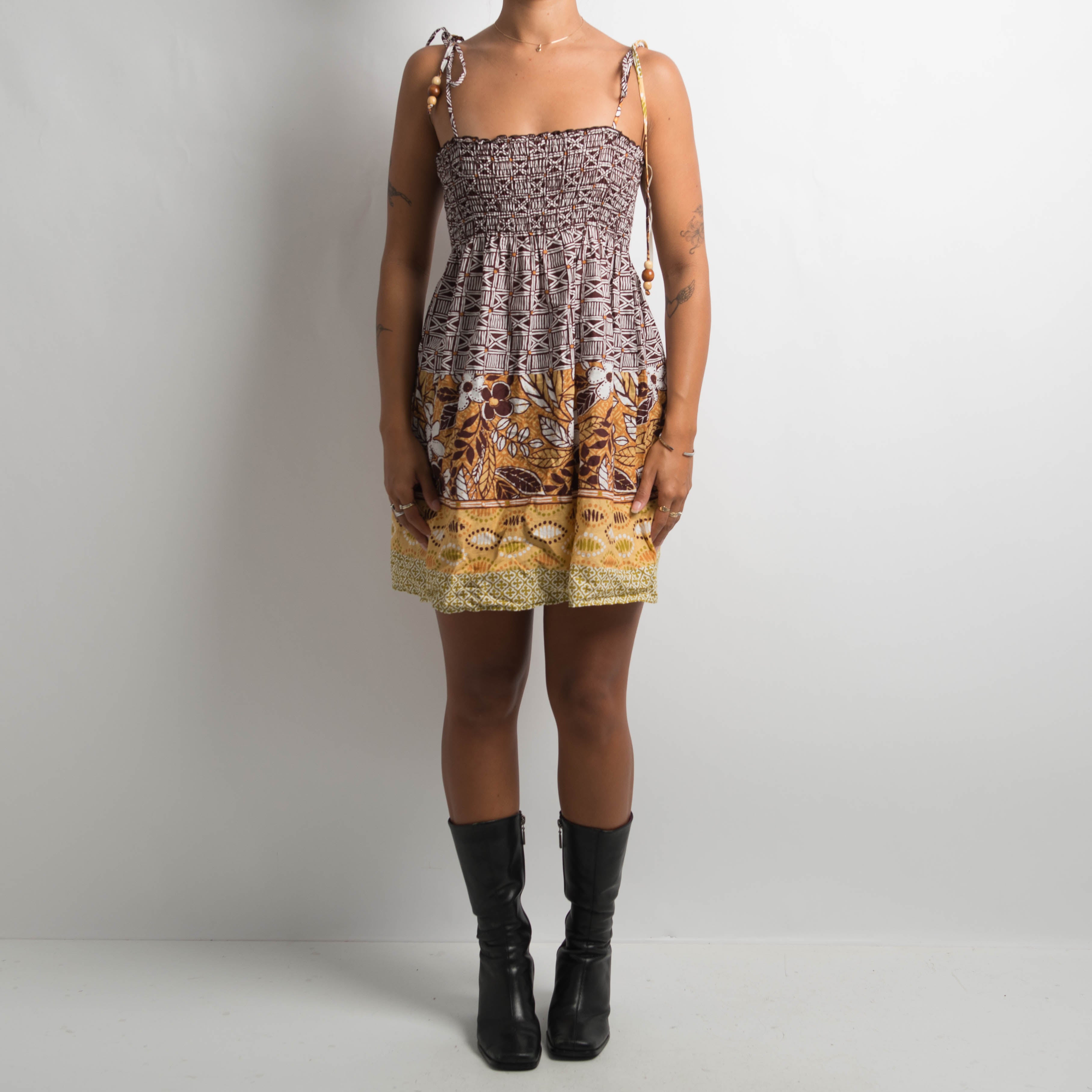 PATTERNED MINI DRESS