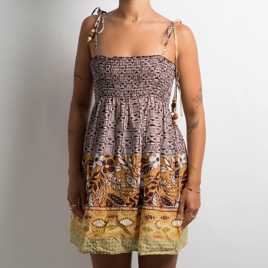 PATTERNED MINI DRESS