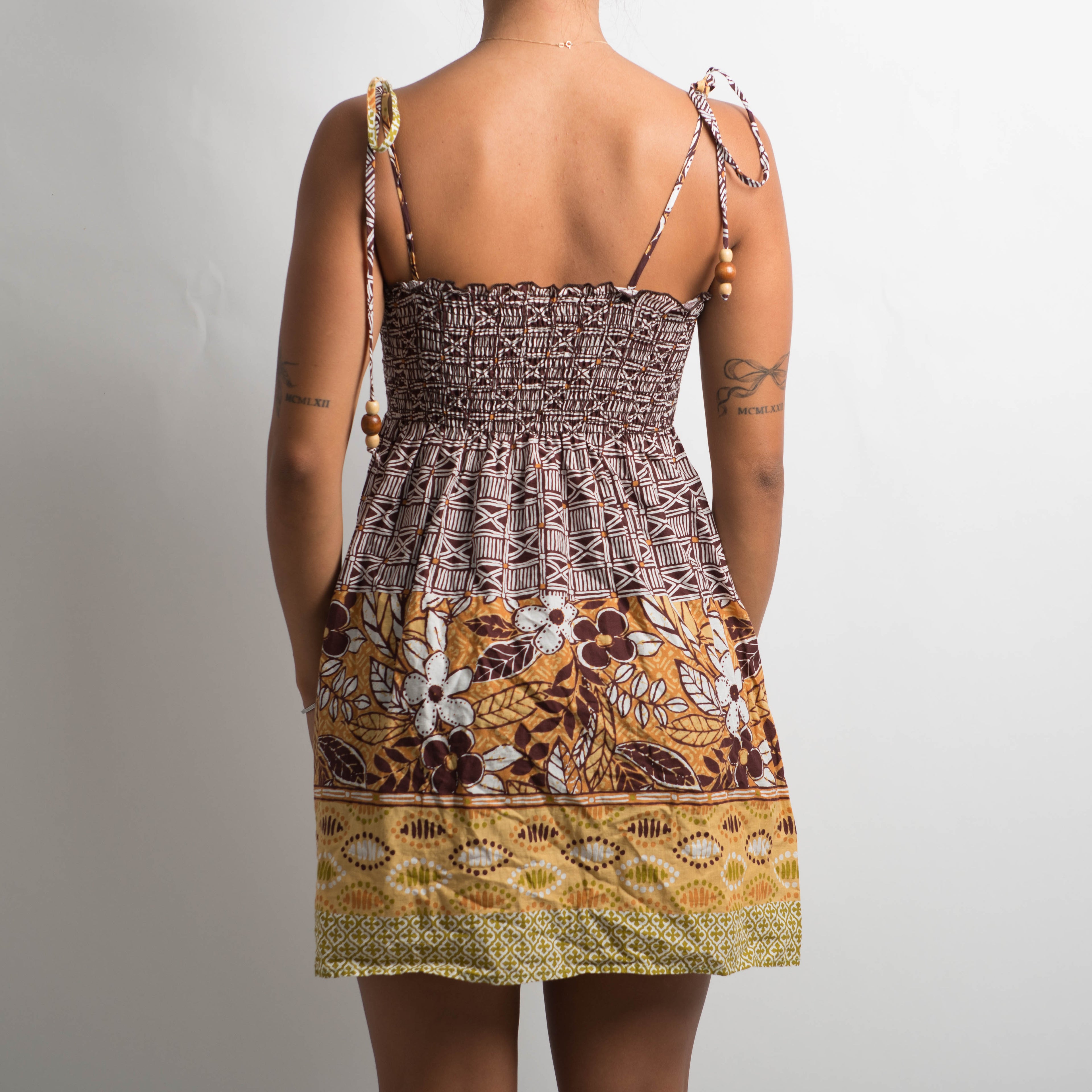 PATTERNED MINI DRESS