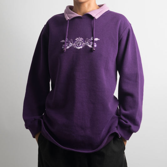 PURPLE COLLARED SWEATER