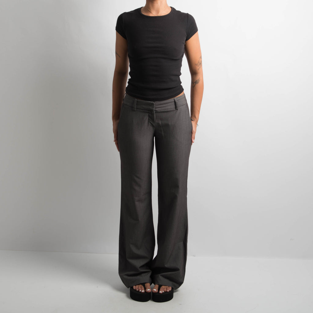 GREY BOOTCUT TROUSERS