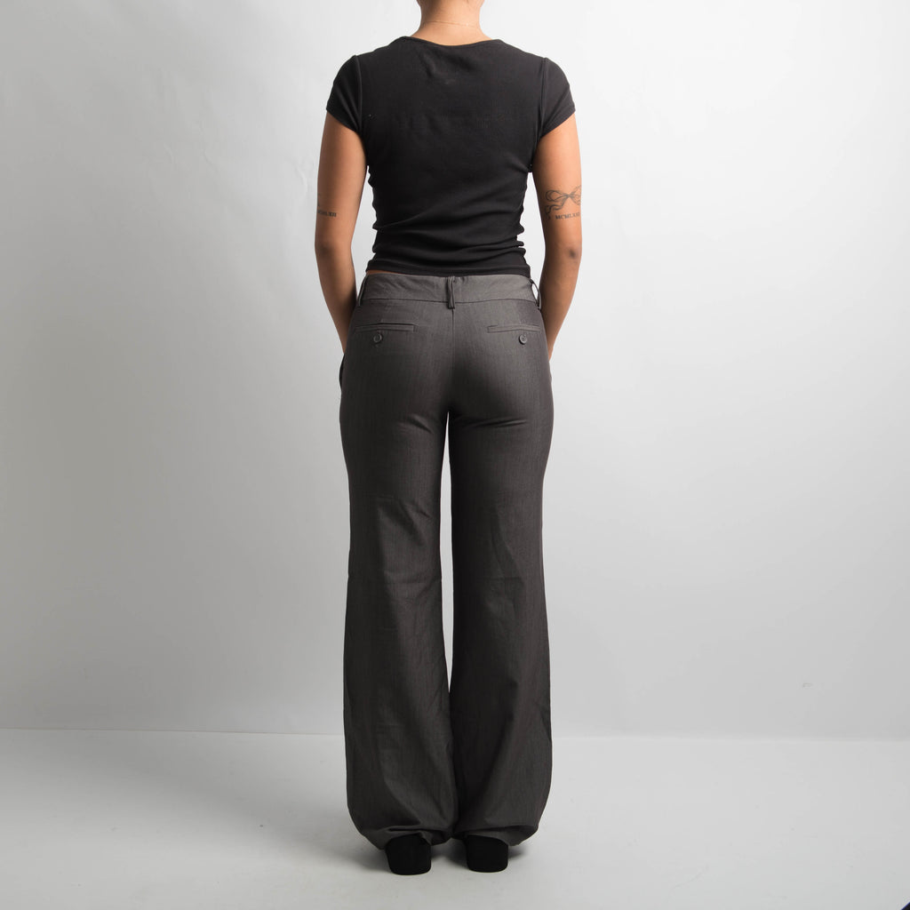 GREY BOOTCUT TROUSERS