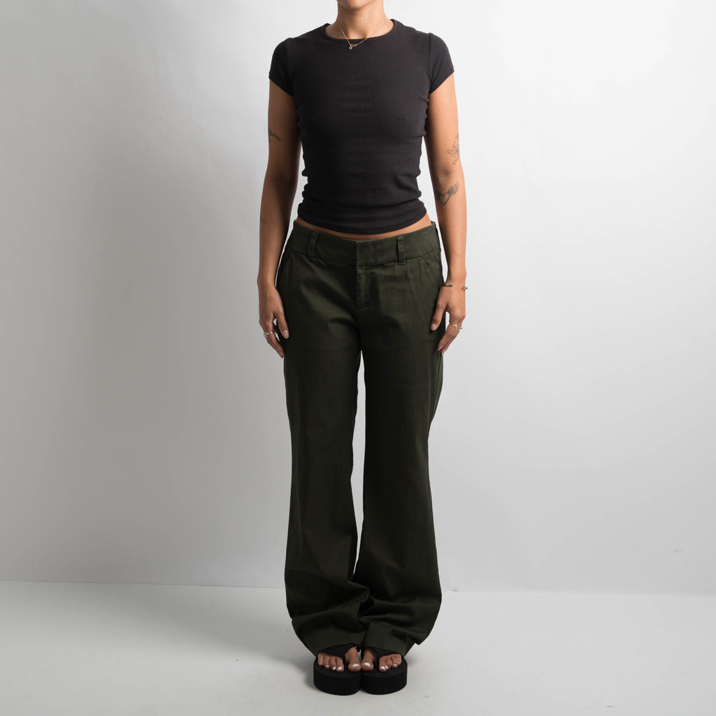 DARK GREEN TROUSERS