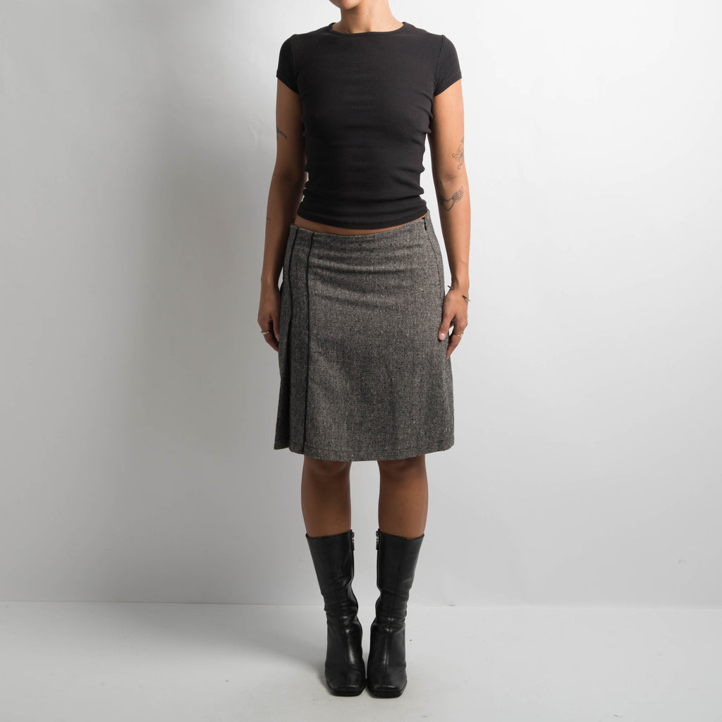 GREY MARLE MIDI SKIRT