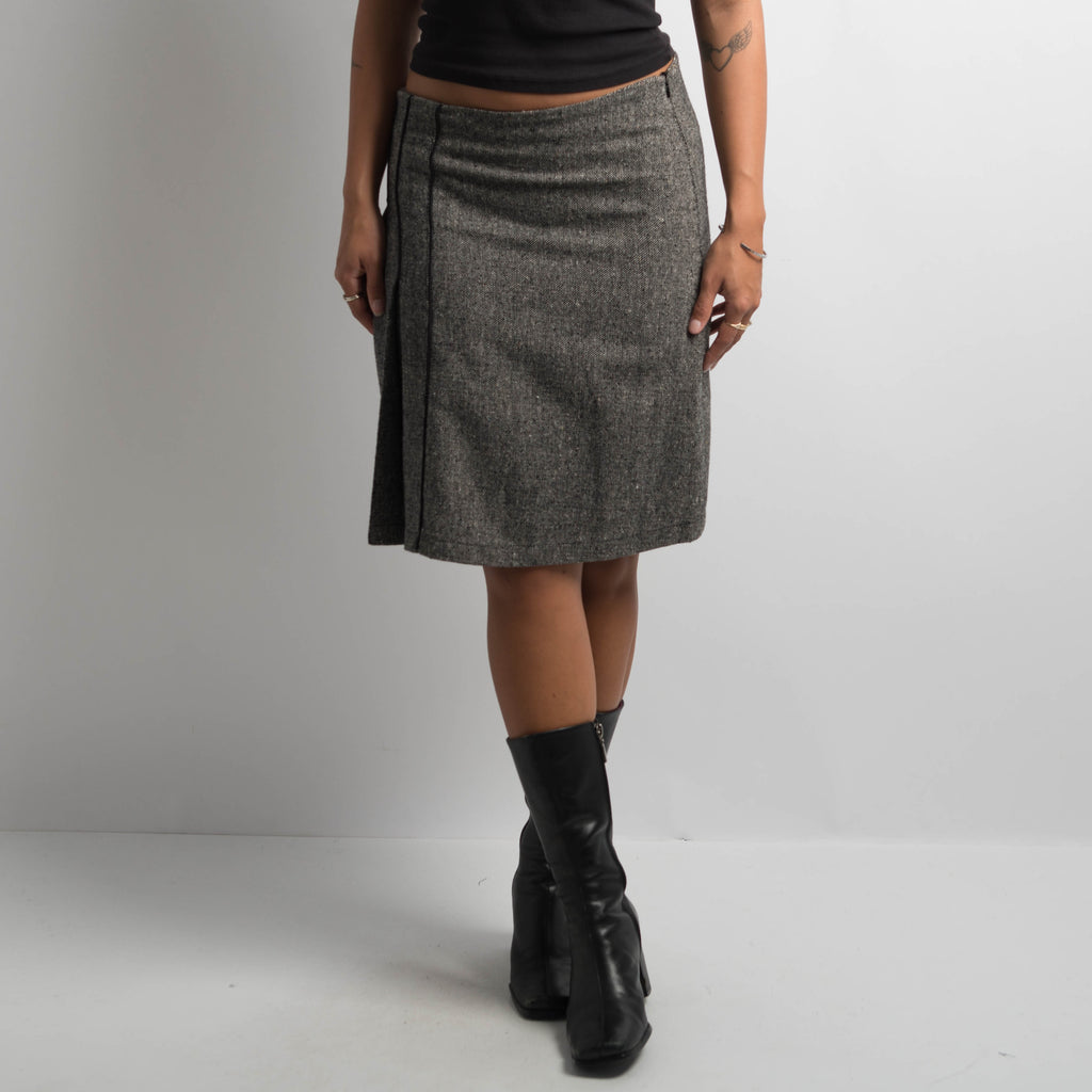 GREY MARLE MIDI SKIRT