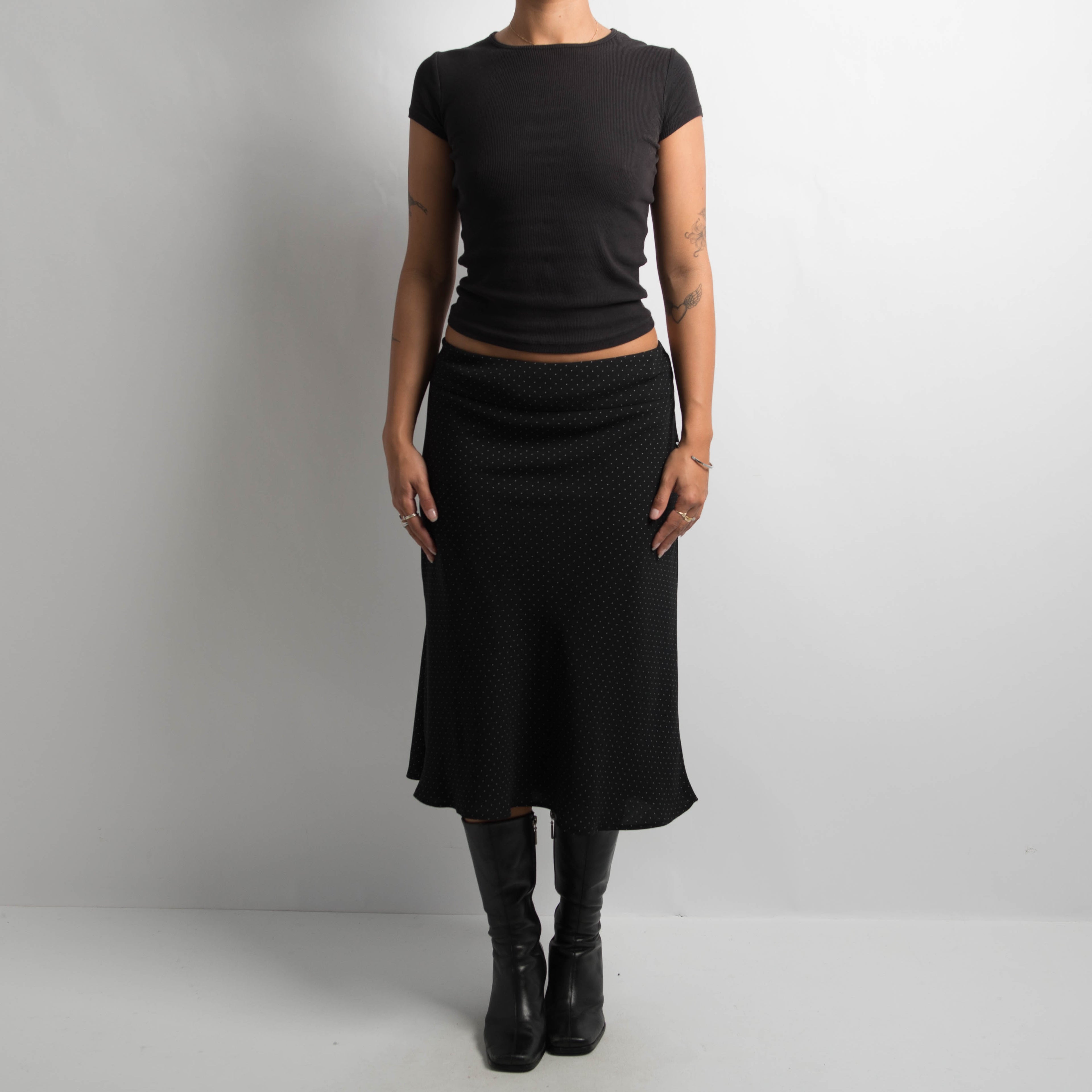 POLKA DOT MIDI SKIRT