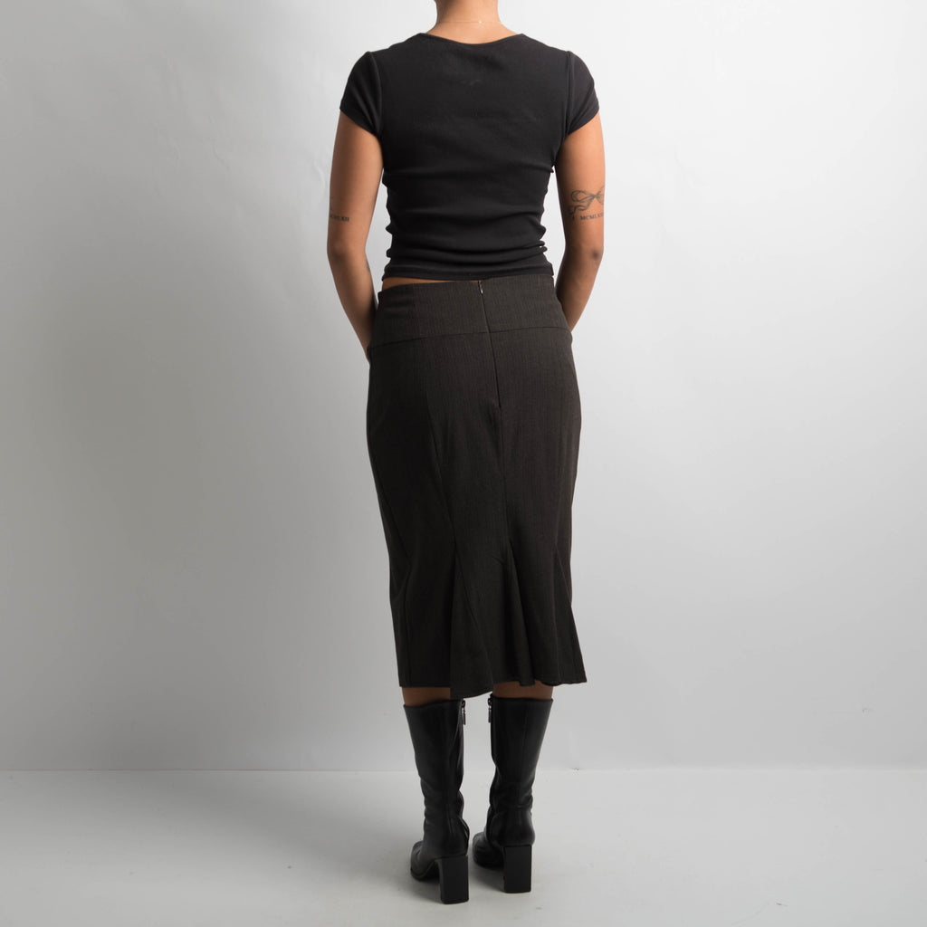 BELTED MIDI SKIRT