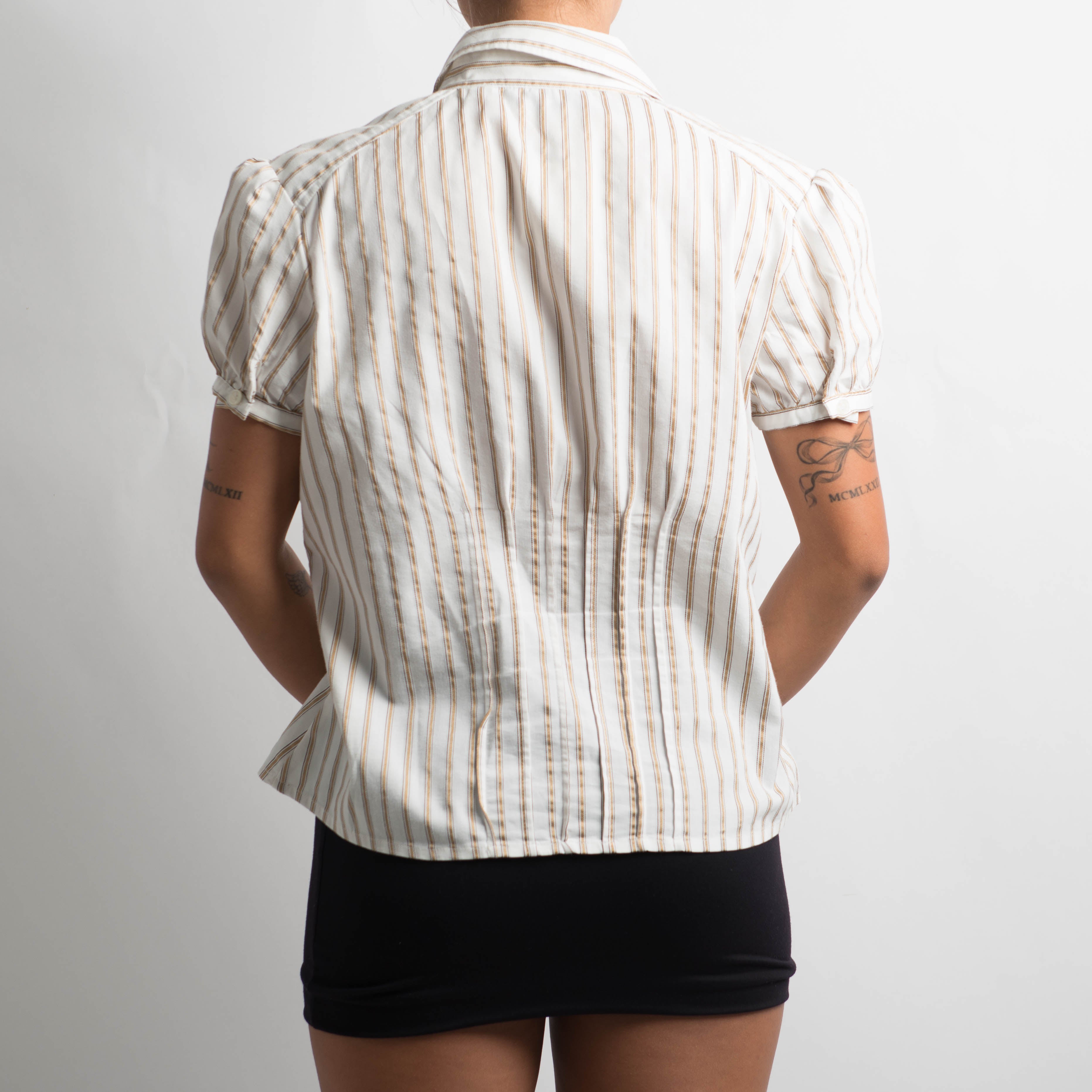 STRIPES SHORT SLEEVE BLOUSE