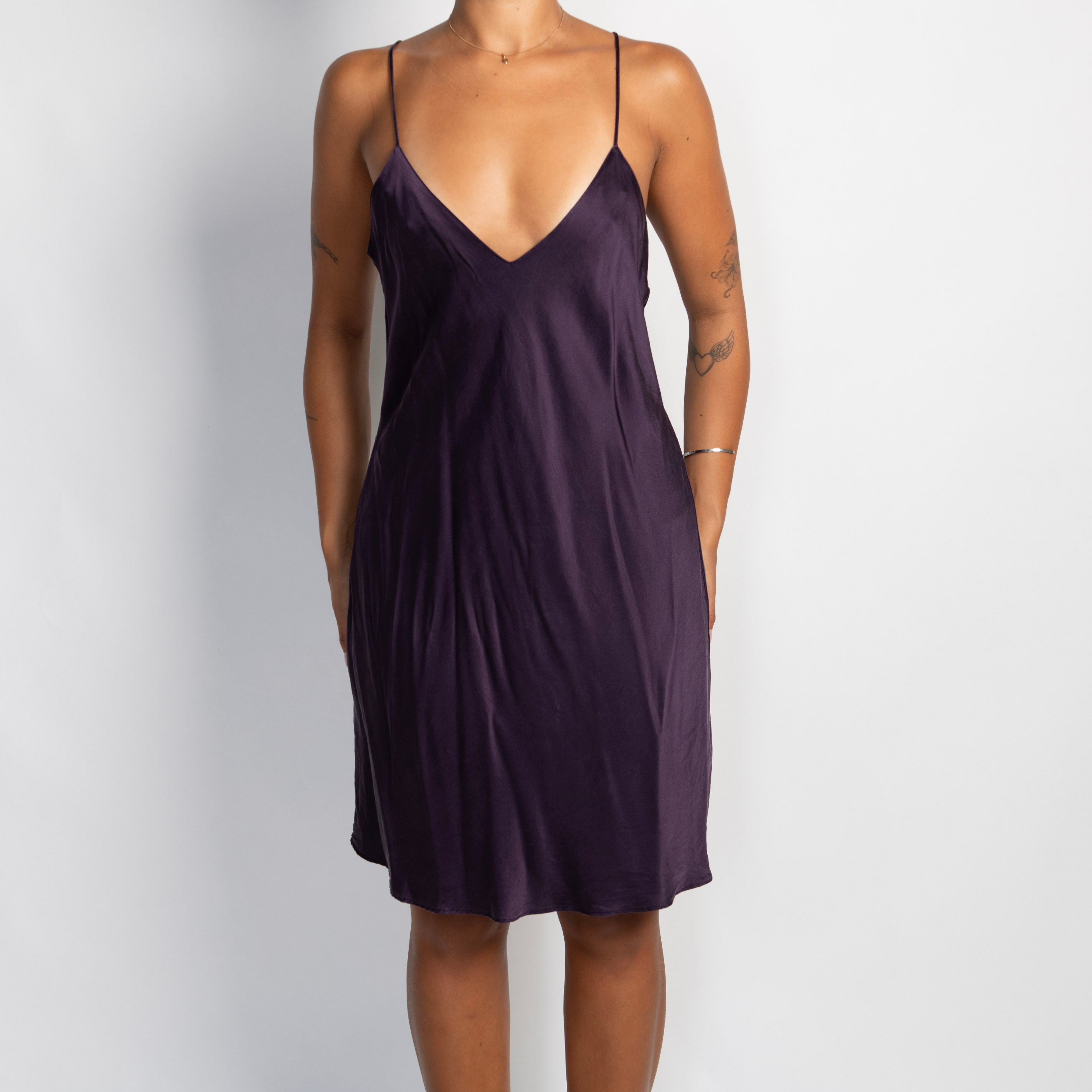 DEEP PURPLE SLIP DRESS