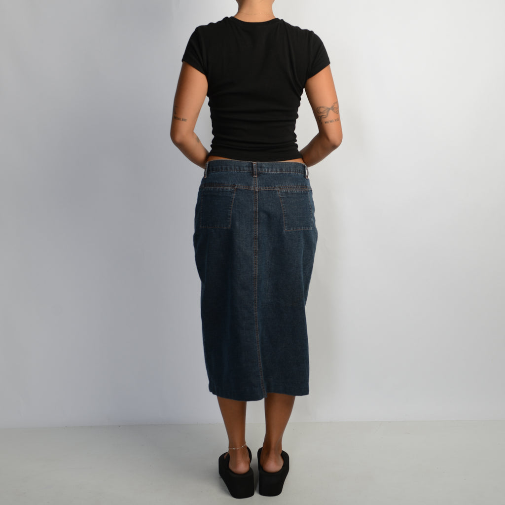DENIM MIDI SKIRT