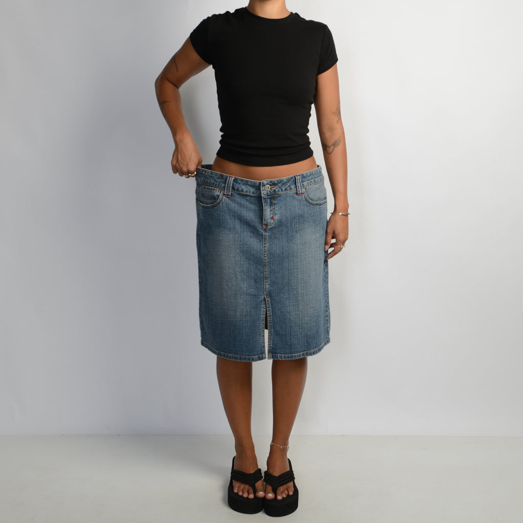 DENIM MIDI SKIRT