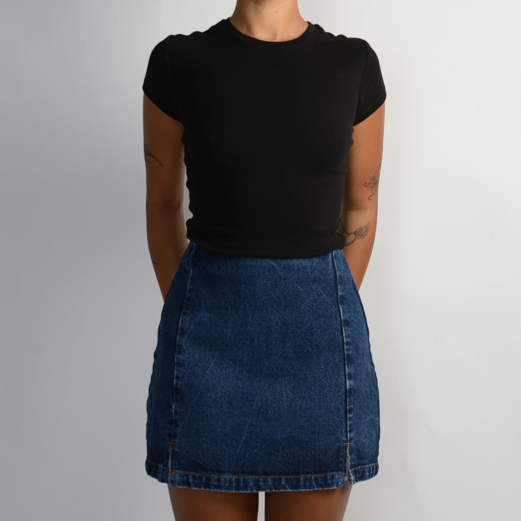 DENIM MINI SKIRT