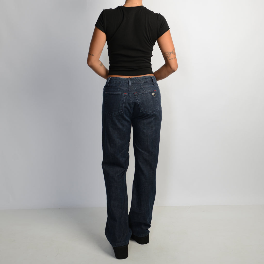 DARK WASH BOOTCUT JEANS