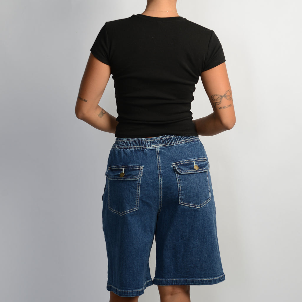 MID WASH CARPENTER JORTS