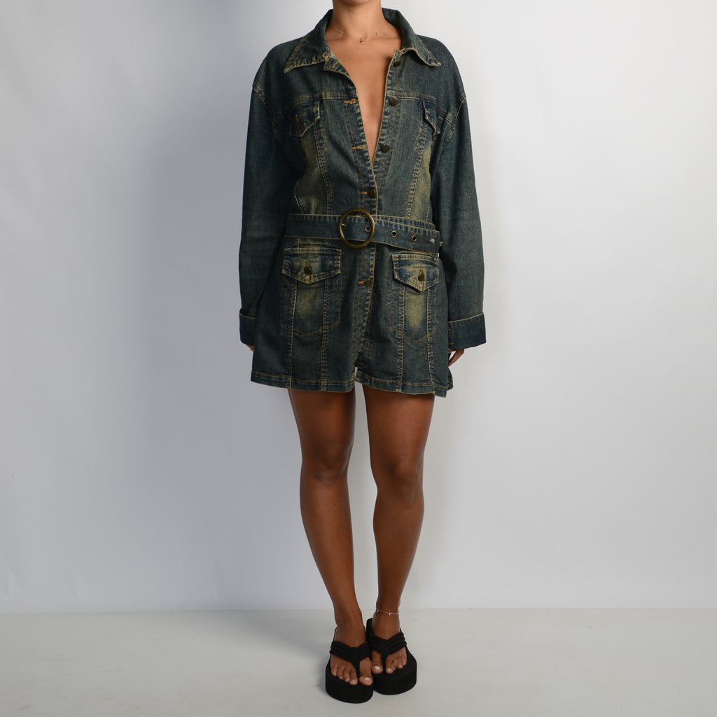 DENIM LONGLINE JACKET