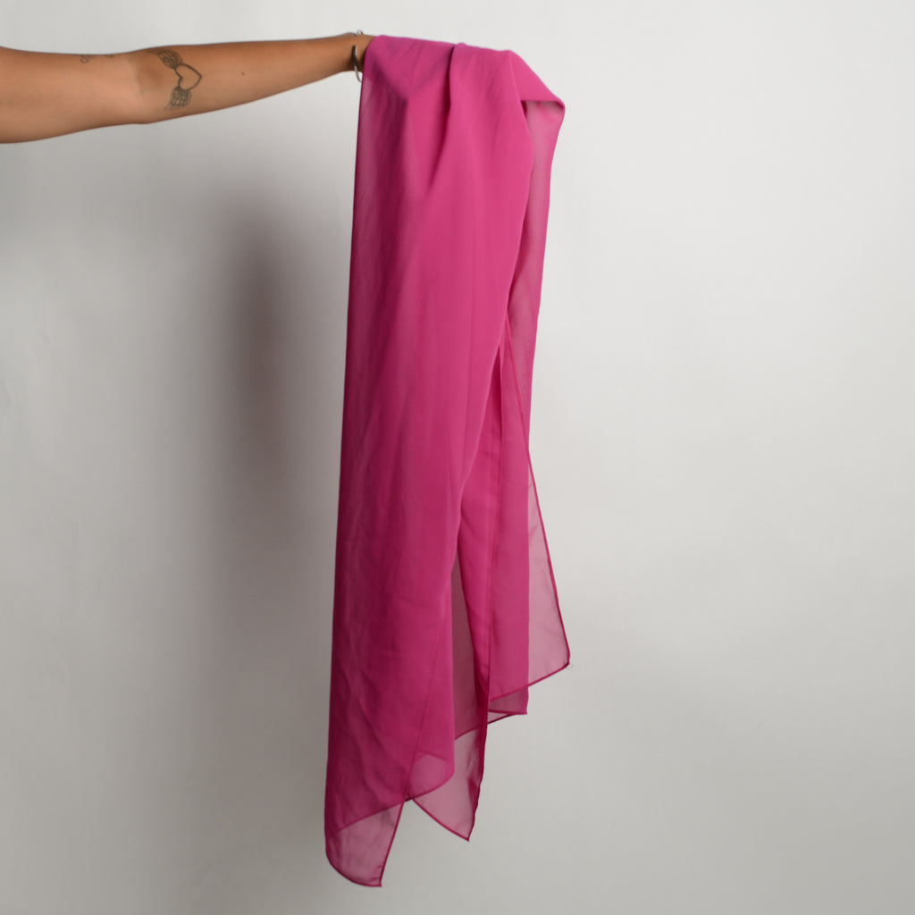 FUSCHIA CHIFFON SHAWL