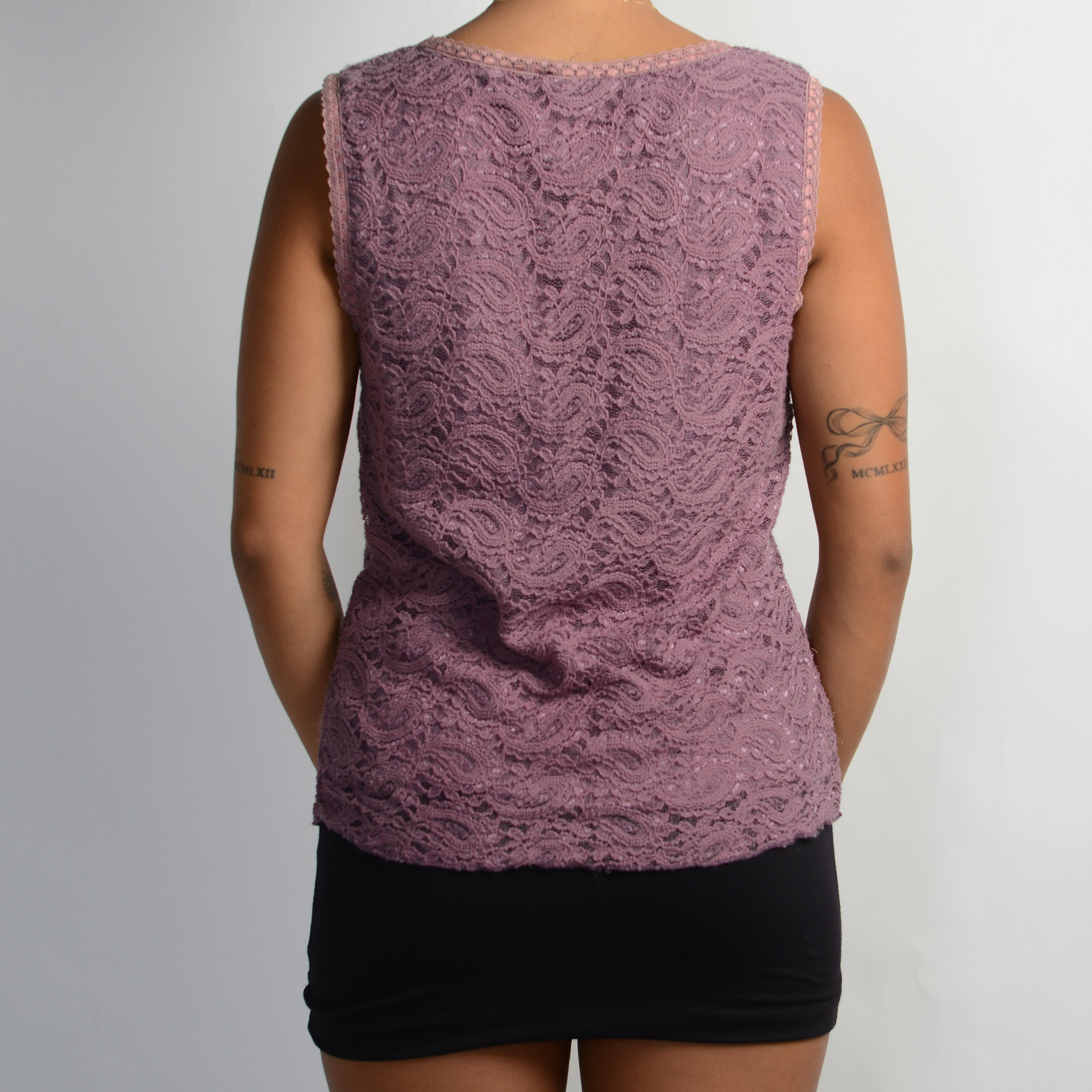 MAUVE LACE TOP