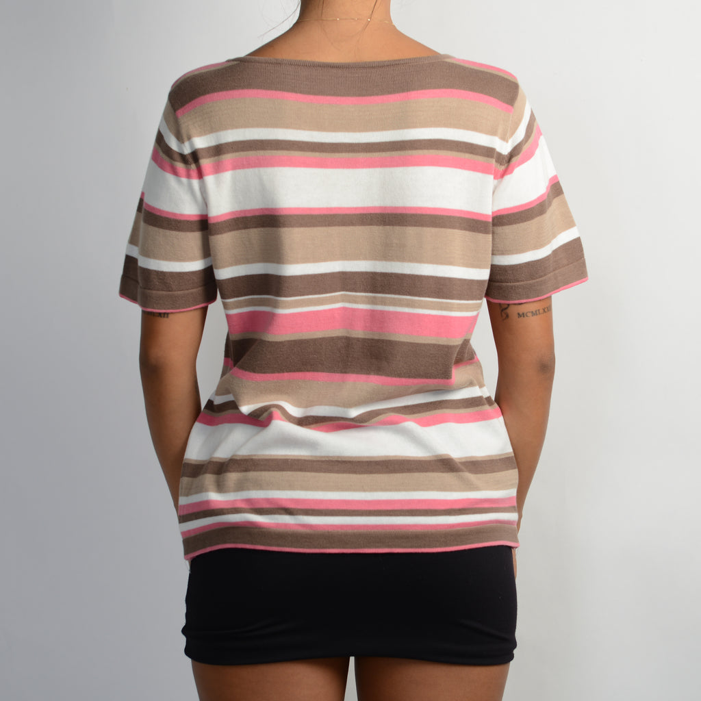 KNIT STRIPE TEE