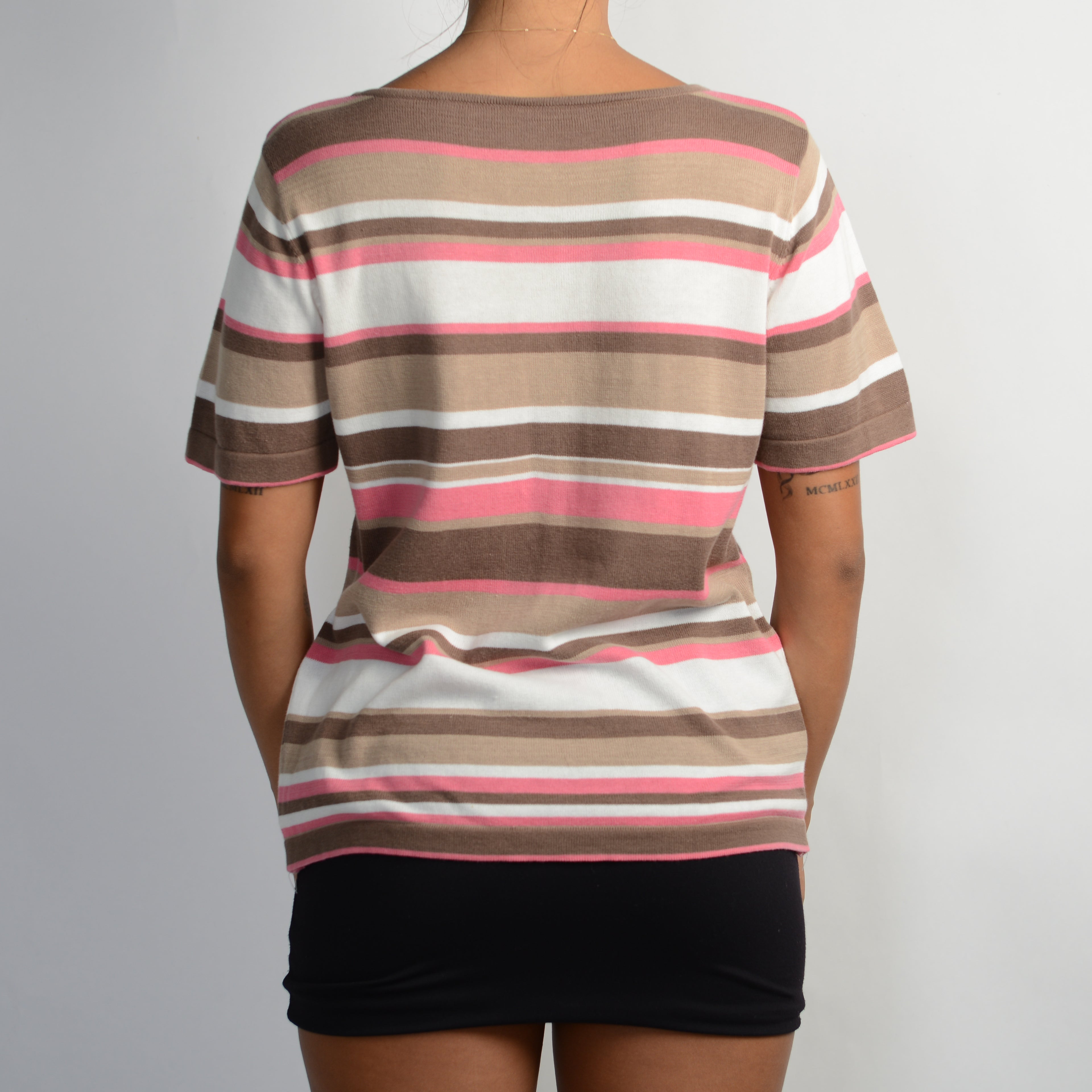 KNIT STRIPE TEE
