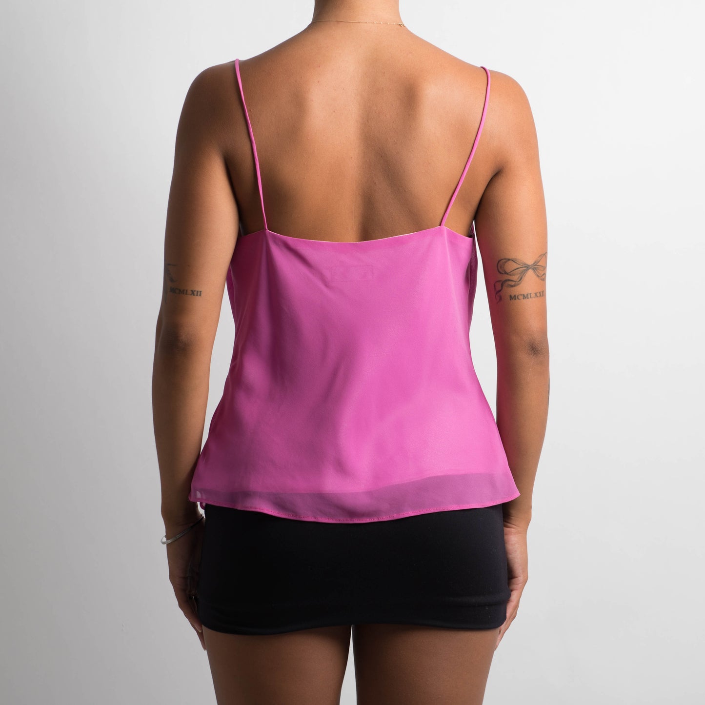 PINK COWL NECK CAMISOLE