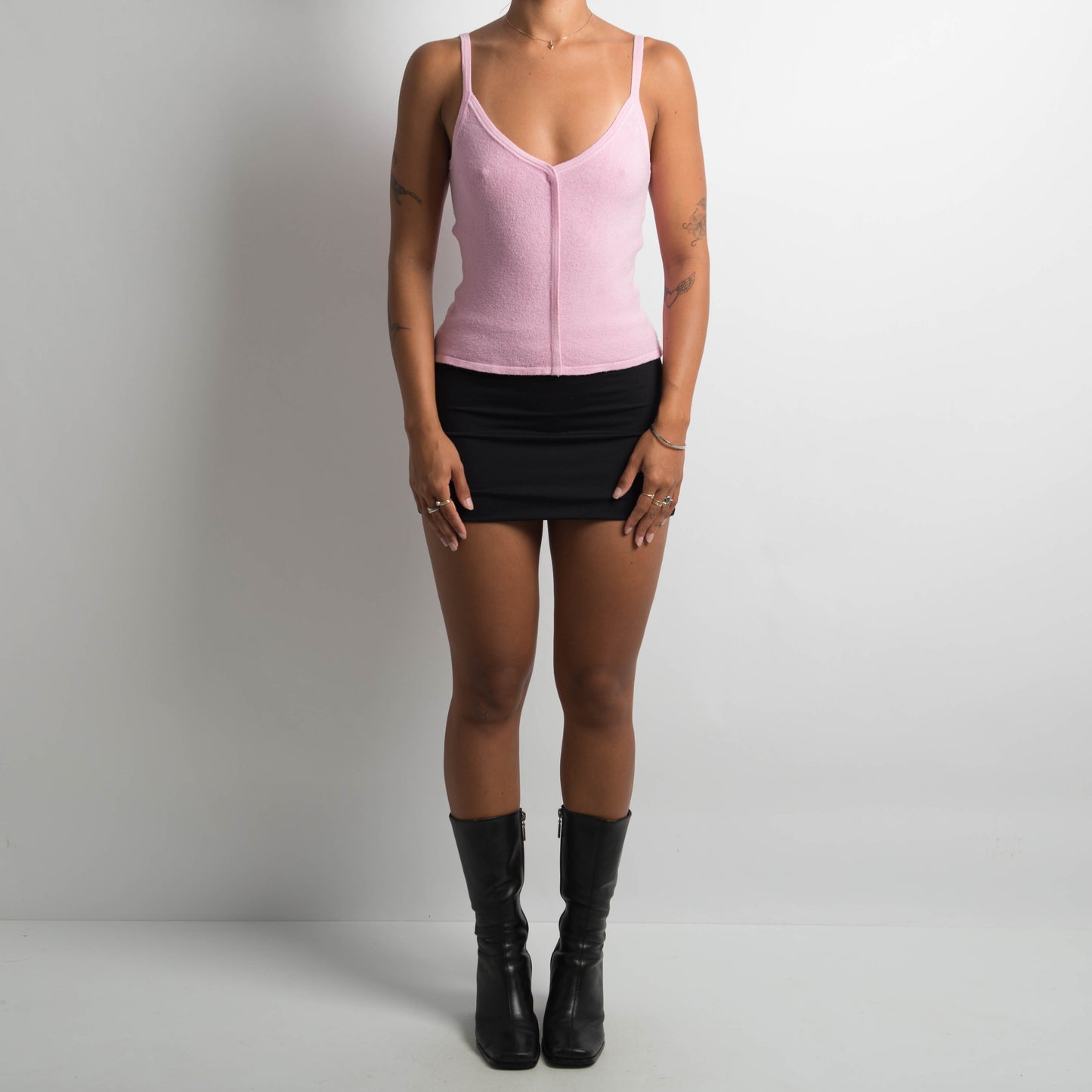 SOFT PINK KNIT CAMISOLE