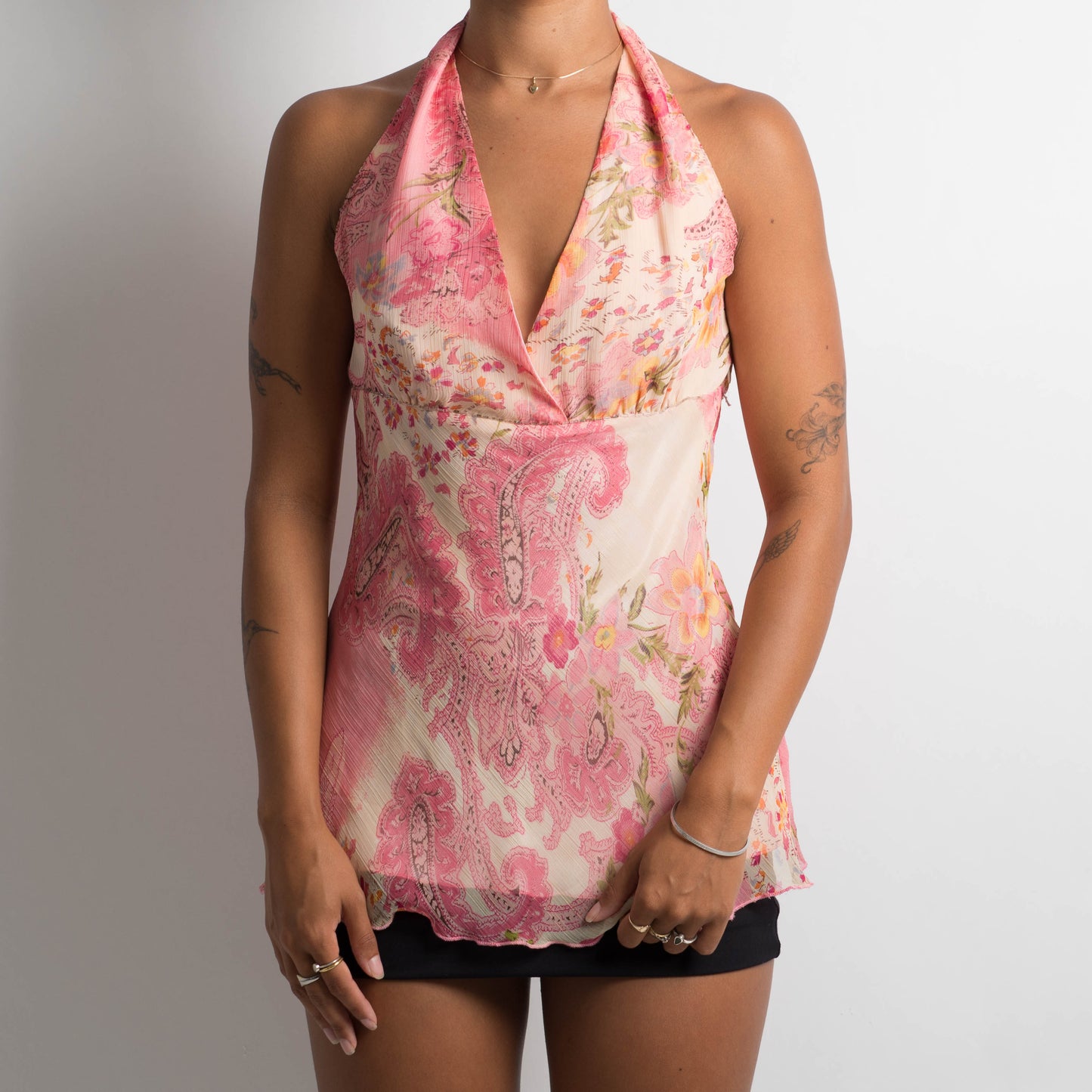 PINK PAISLEY TOP