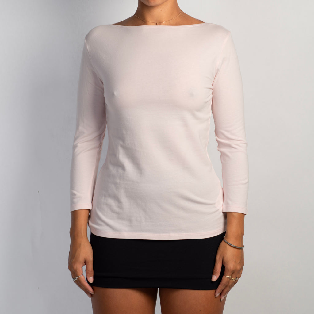 BABY PINK 3/4 SLEEVE TOP