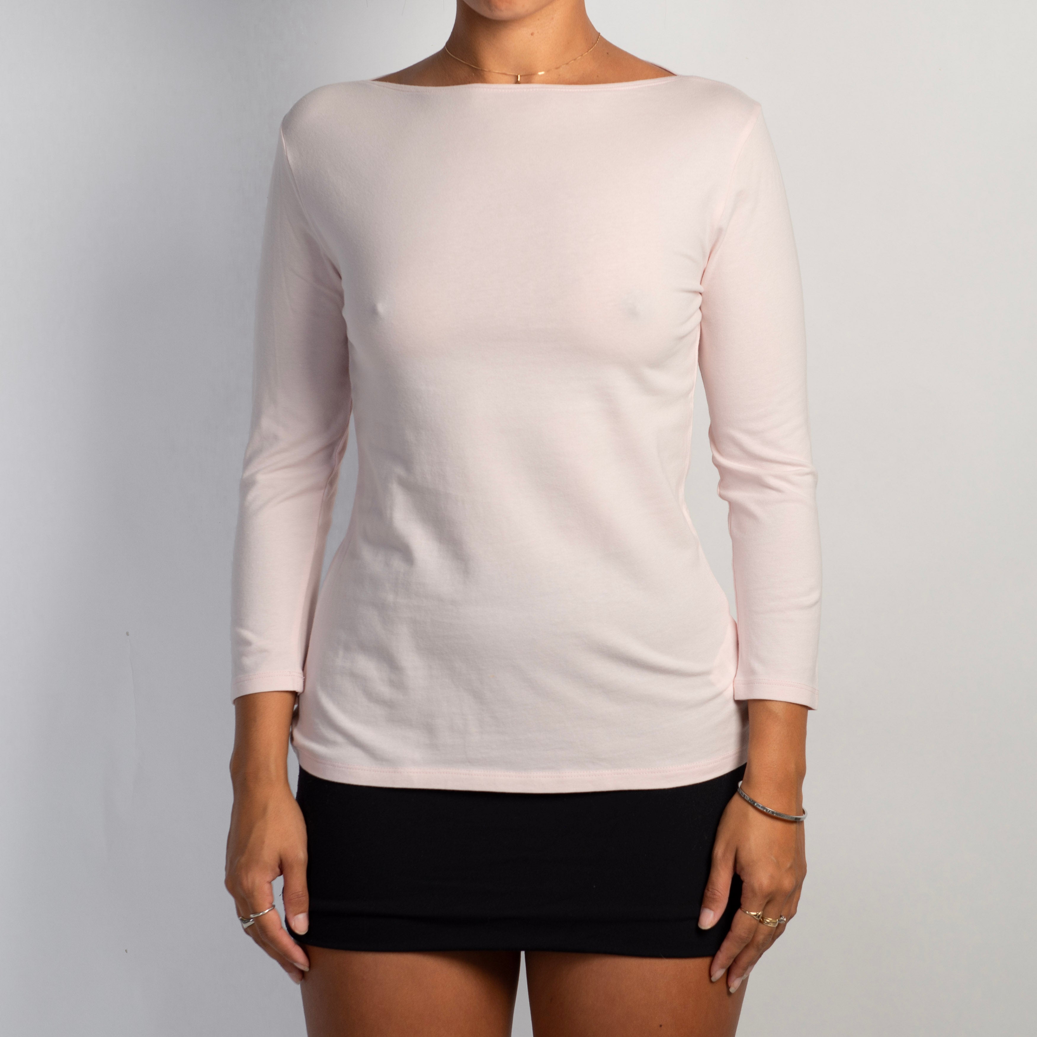 BABY PINK 3/4 SLEEVE TOP
